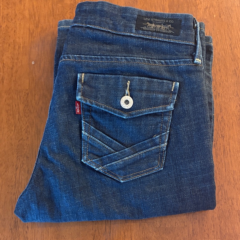 Levi's 547 Platinum Flare Jeans- Blue